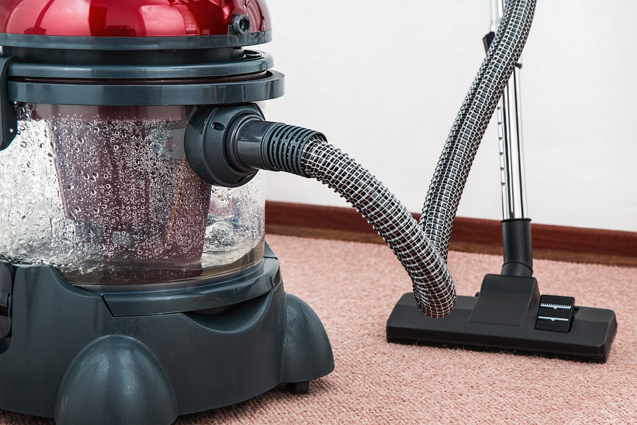 a big cleaner on a carpet